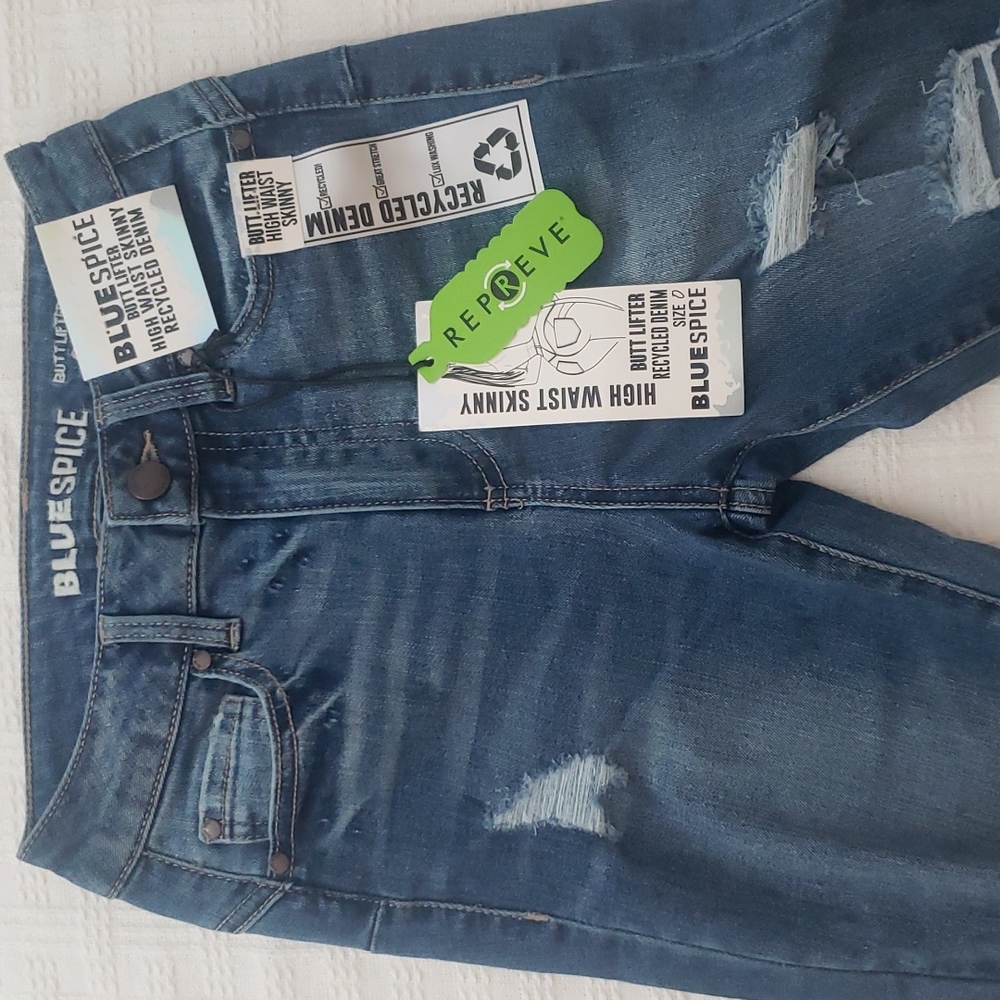 Blue Spice Butt Lifter High Waist Skinny Jeans